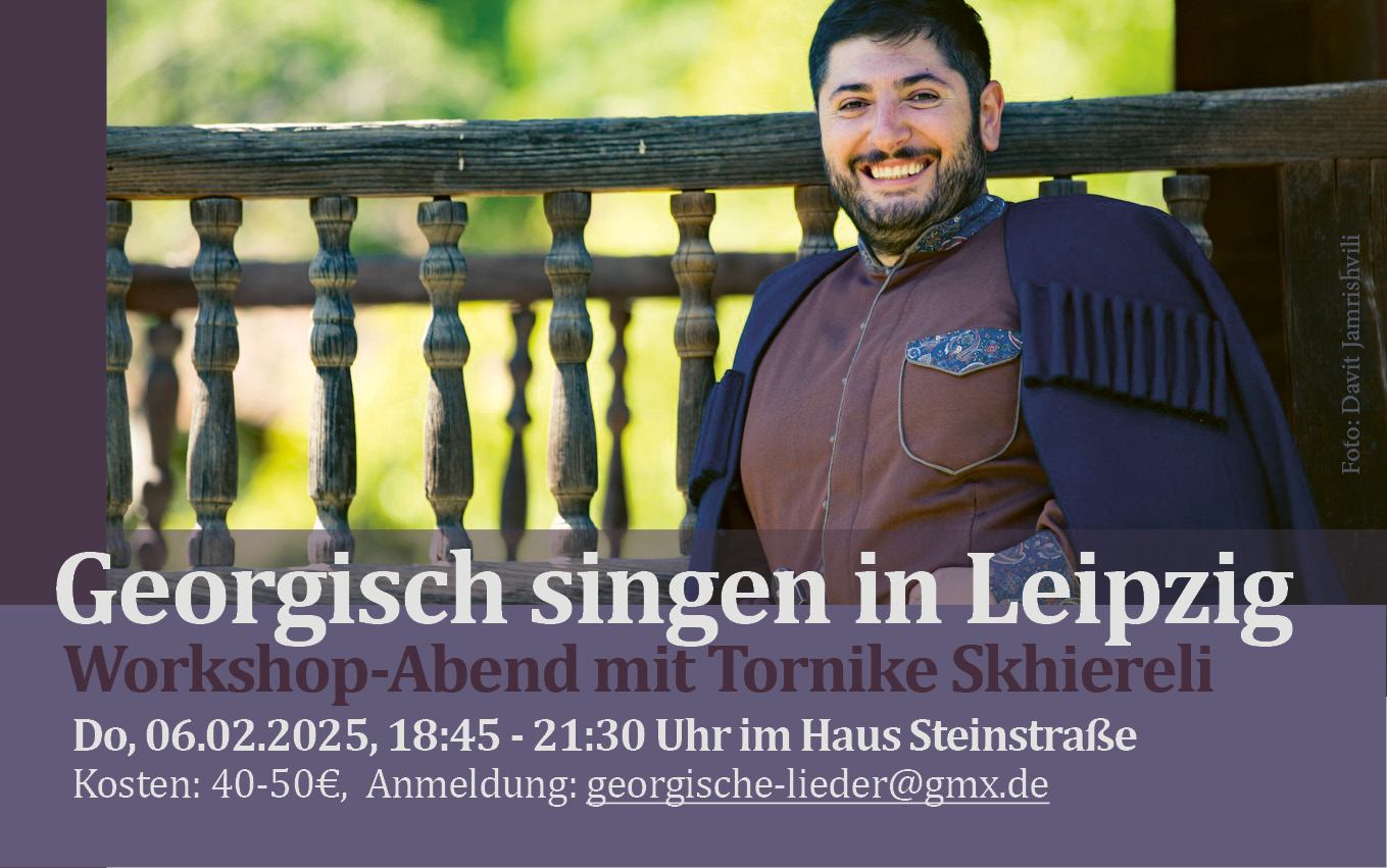 Georgisch singen in Leipzig – ein Abend mit Tornike Skhiereli