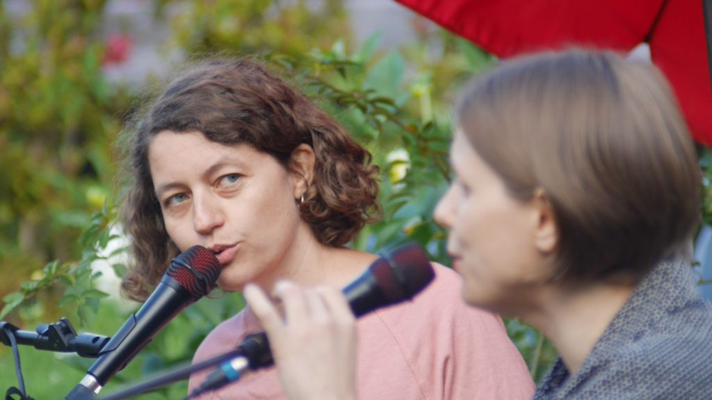 Zimní den bei Musik zwischen Himmel und Erde im August 2025 mit Kunsthaus Dresden und KGV Flora, Foto:Veikko Geyer