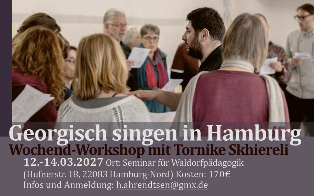 Georgisch Singen in Hamburg mit Tornike Skhiereli und Jakoba Schönbrodt-Rühl 2027